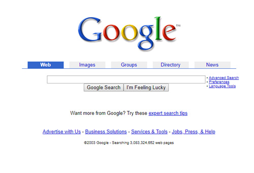 Google 2003