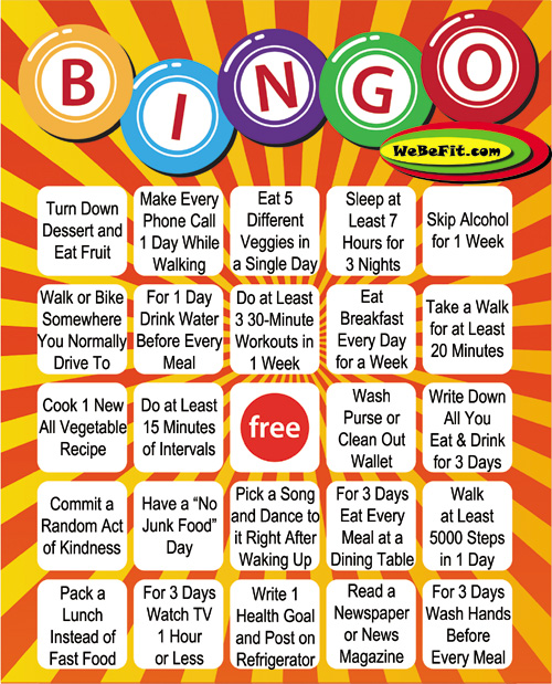 WeBeFit Bingo Card 01