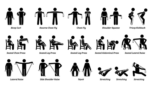 Click Here for Light Resistance Band - Exercises
