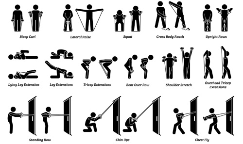 Click Here for Resistance Tubes with Handles - Exercises