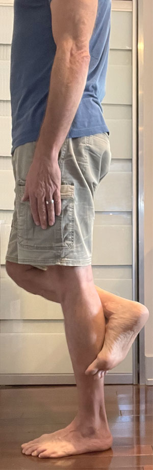 Foot to Calf for 10 Second Test