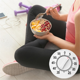 Set a timer and slow down. 