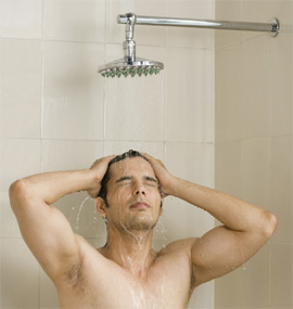 Standing in Shower